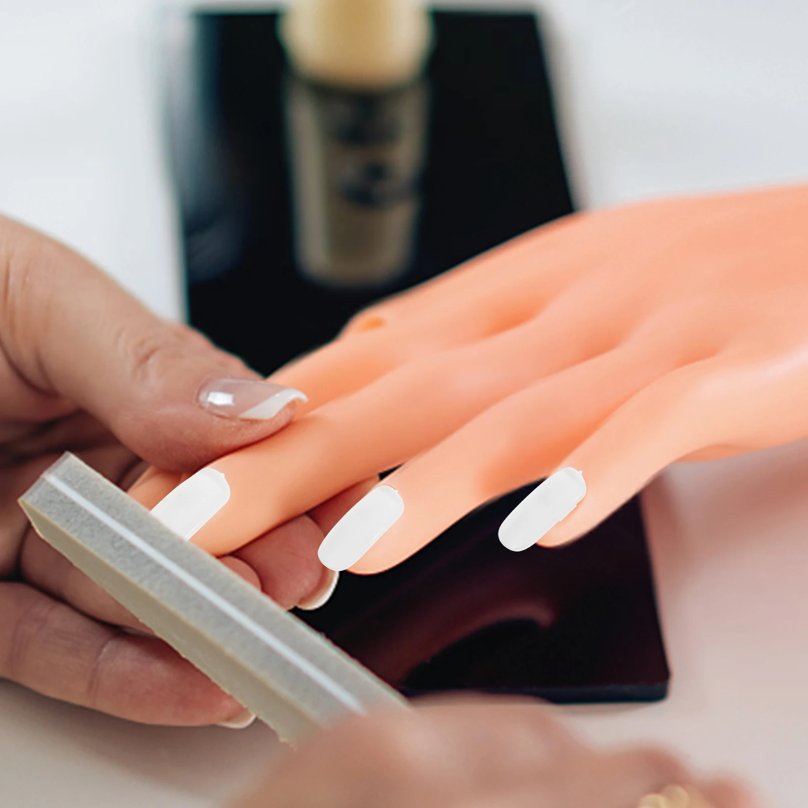100個入り メカニカルハンドネイルチップ スムースサーフェス 練習用ネイル ネイルアートディスプレイやカラーサンプル用 練習用ネイル