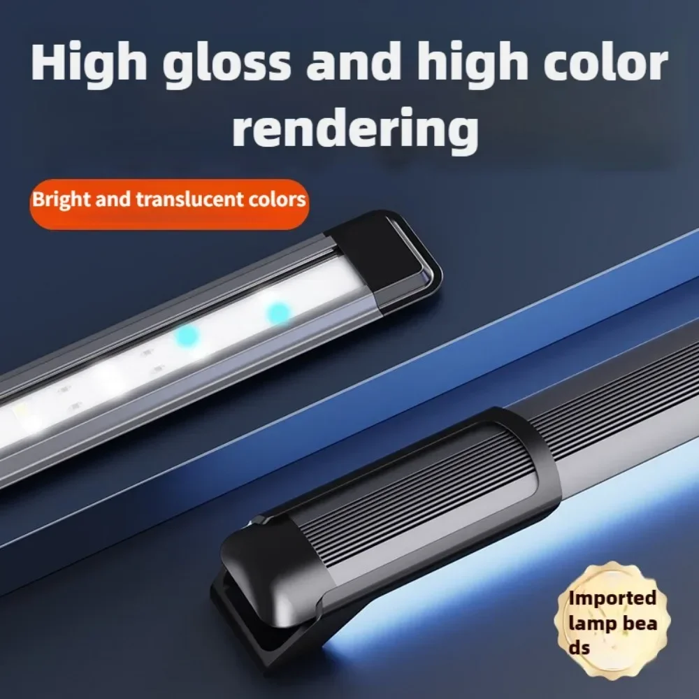 

Aquarium LED Light for 4 To 62 Inch Extendable Fish Tank Light with Full Spectrum Brilliant White Blue Lights Aquatic Plant Lamp