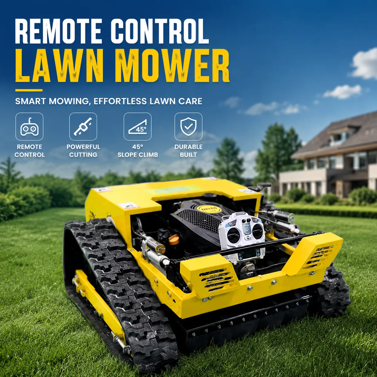 Smart Garden Gadgets - Slimme robotmaaier met afstandsbediening, elektrische grasmaaier