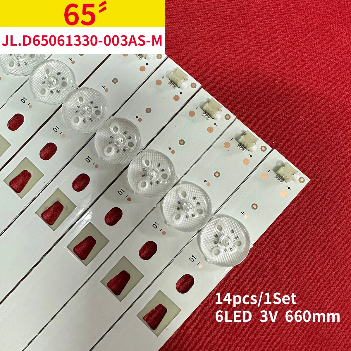 LED Backlight Strip(14) For Hisen se 65H6D 65M5040UW LED65W20 65EC500U JL.D65061330-003AS-M