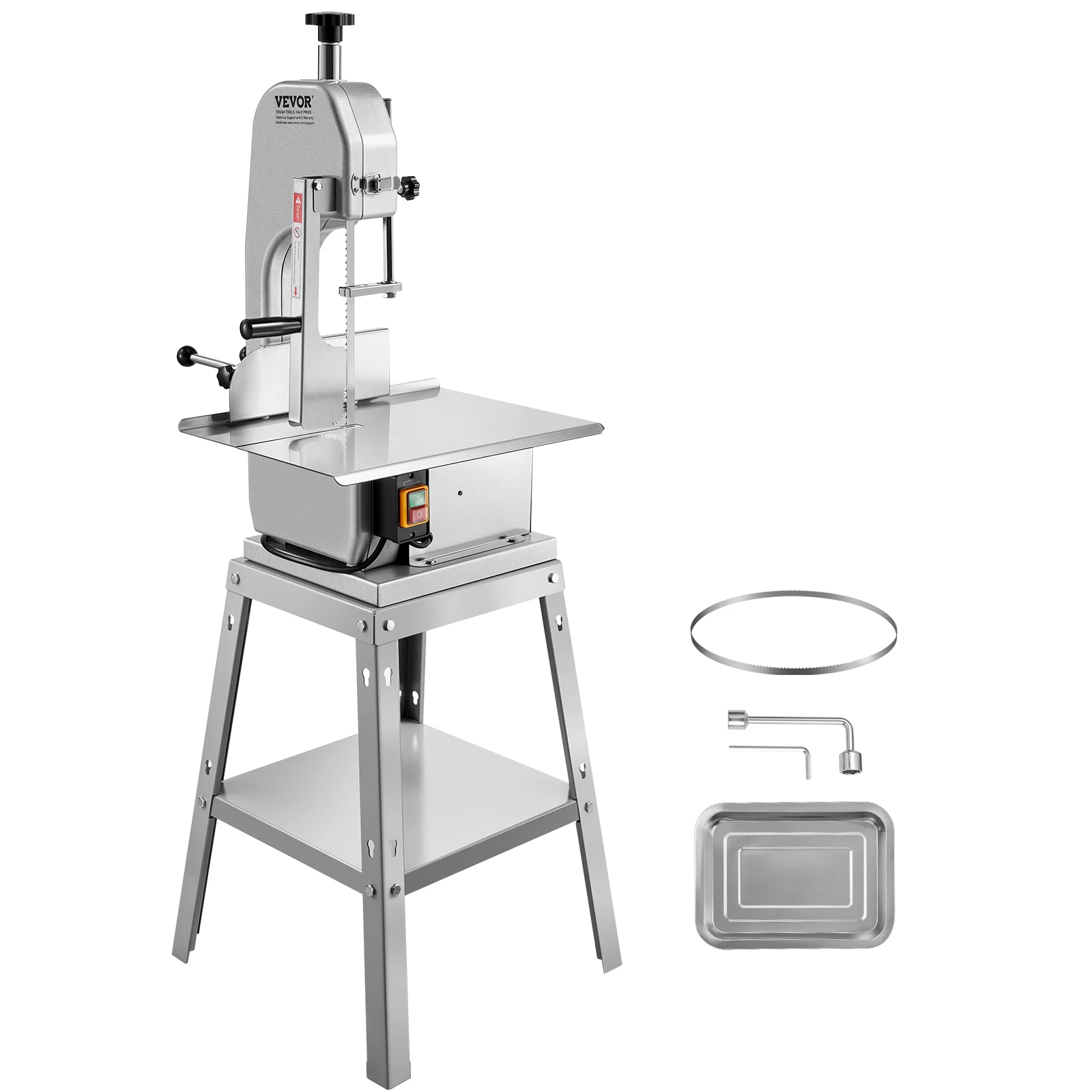 SucceBuy Electric Meat Saw 850W 1800W Stainless Vertical Cutter Commercial Bone Sawing Machine Frozen Meat Slicer for Beef Pork