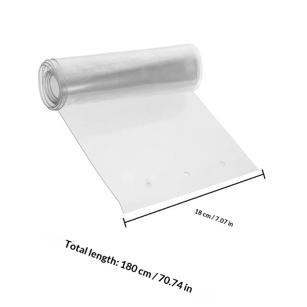 Transparent Plastic Door Curtain for Ac Efficiency Cold Air Retention Windproof Kitchen Doorway Barrier Easy Install Strip