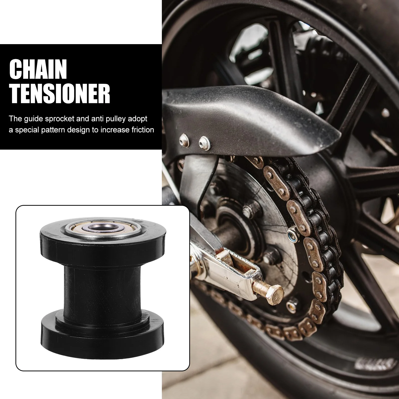 

Chain Tensioner Roller Guide Wheel Guiding Refit Adjustment Axle Adjuster