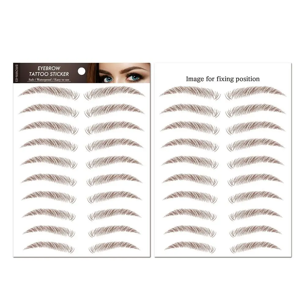 

Косметика для женщин и мужчин для ухода за волосами, моделирование бровей, 6D татуировки для бровей, наклейки, переводные наклейки для воды, наклейки для бровей