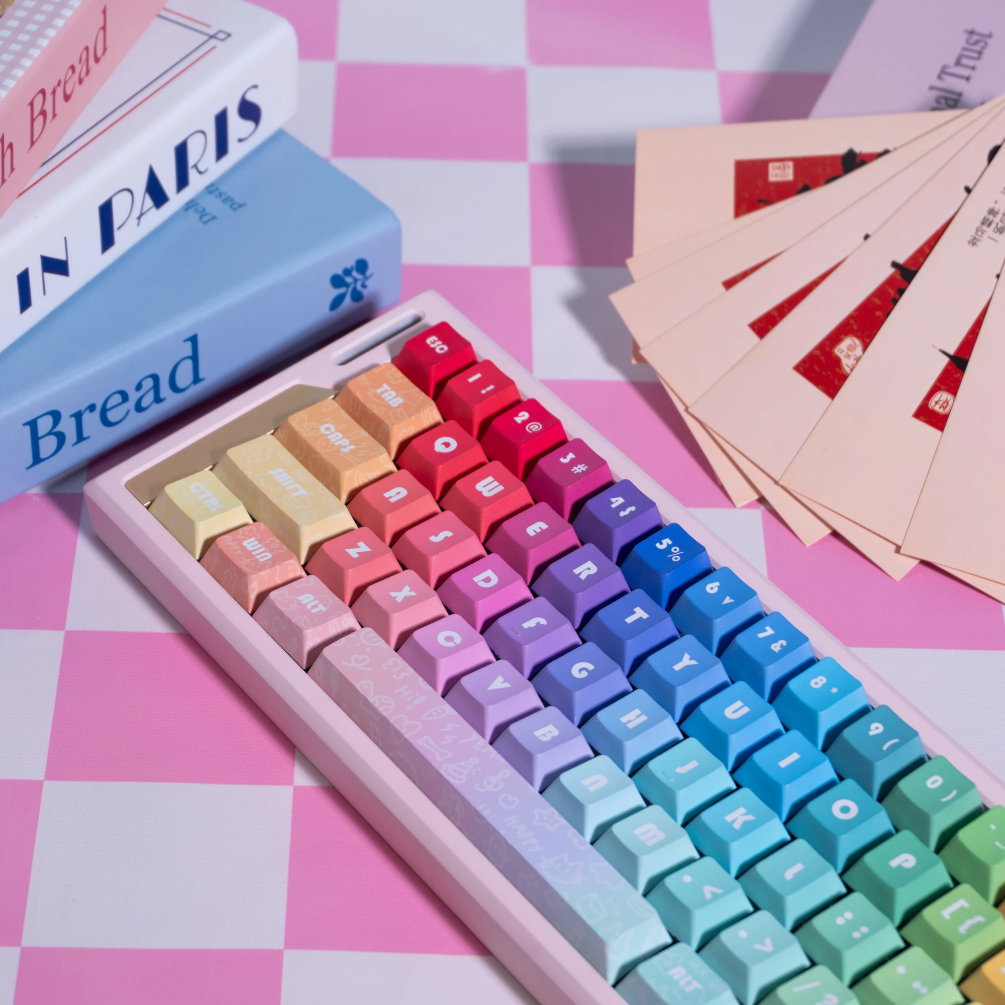 

130+ Keys Rainbow PBT Keycap Cherry Profile Customs Dye-Sub Key Caps For Cherry MX Switches Gamer Mechanical Keyboard