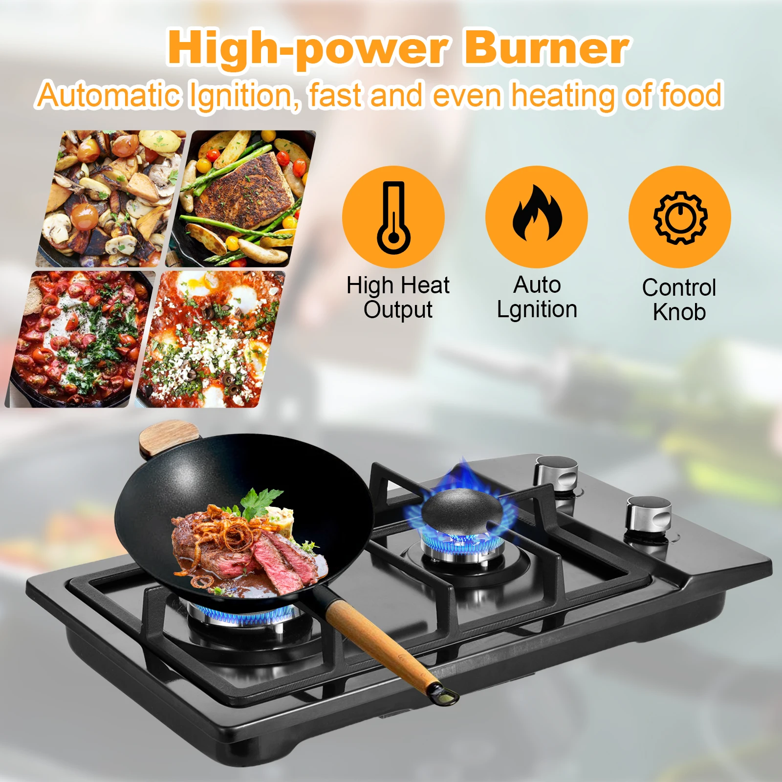 Dual Fuel Propane Stove Indoor - Camping Cooking Without Gas recension och pris