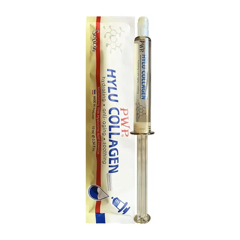 1Pcs Thai Pwp Hylu Collagen Hyaluronic Water Light Essence Moisturizing Anti-Aging Hydrating Soothing Firming Bright White Skin