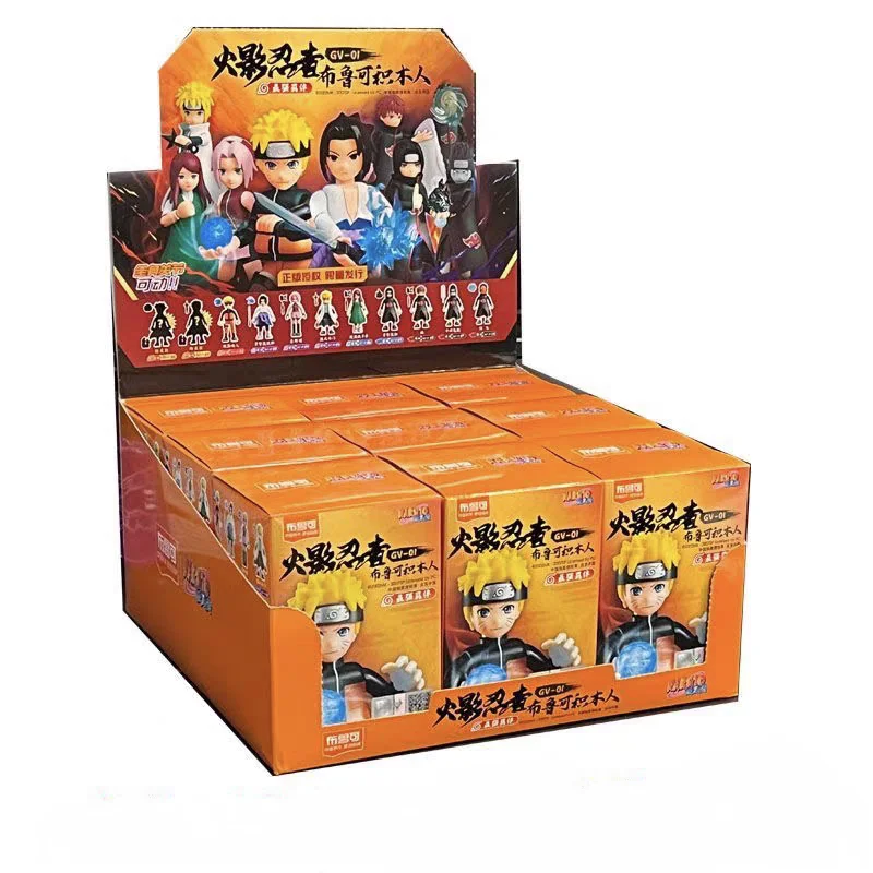 

Фигурка Blokees Наруто Узумаки Наруто Какаши Учиха Саске аниме фигурка игрушка слепая коробка детская модель игрушка в подарок