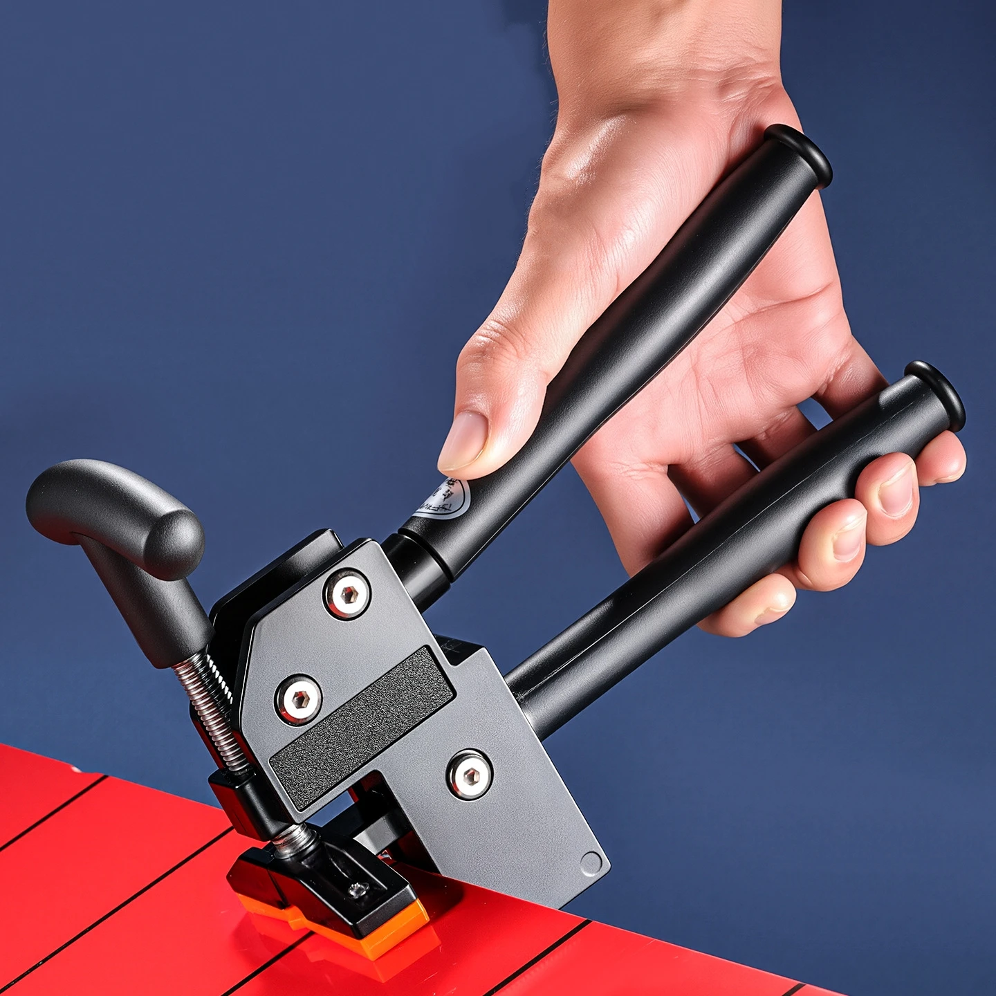 Heavy Duty Tile Breaking Pliers Manual Tile Cutter Aluminum Construction Rubber Coated Handles for Home Renovation Projects