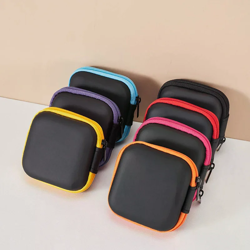 المحمولة للصدمات سماعة حالة سماعة حقيبة سماعة حقيبة التخزين قشرة صلبة سماعة الملحقات بطاقة الذاكرة كابل يو اس بي #1
