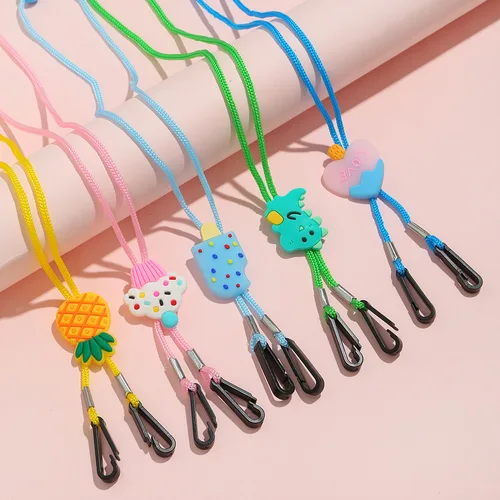 Correas para gafas para niños y niñas, cadenas para máscara colgante para el cuello, cadena para gafas de nailon con dibujos animados bonitos para niños, accesorios para gafas