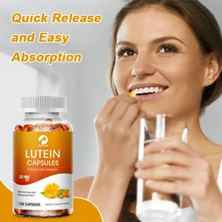 Lutein Capsules 20mg Zeaxanthin Capsules for Aging Oxidative Relieving Eye Fatigue and Dryness Vision Care Support