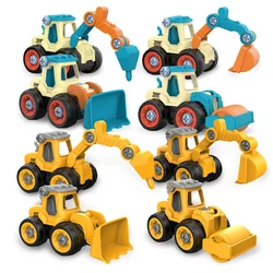 Screw Nut Truck Toys for Kids Boy Creative Tool Car Take Apart Construction Engineering Car Fire truck DIY Educational Toy Build