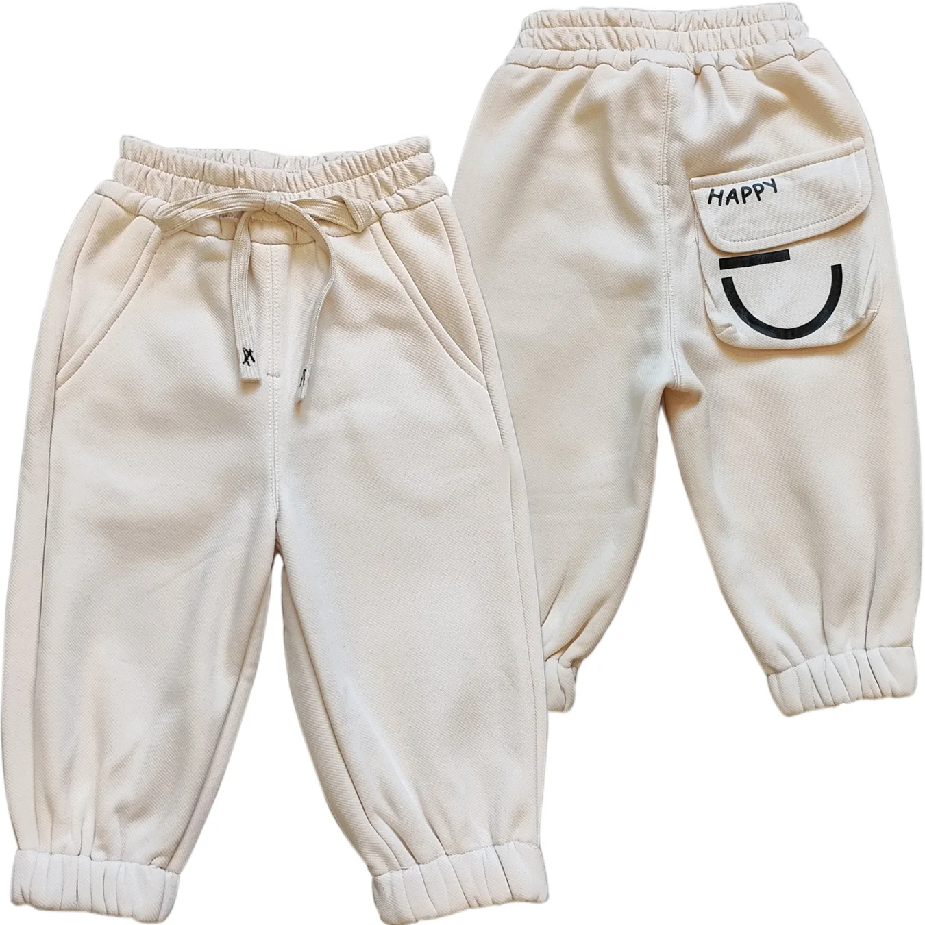 

5155 Apricot Colored casual Winter Warm Baby's Pants Fleece Boys Trousers