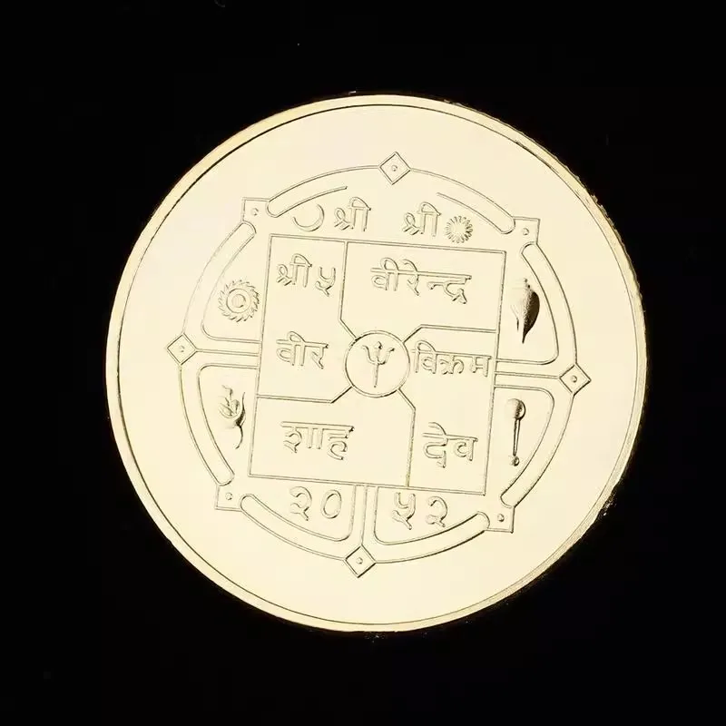 Nepalese Buddha creative gold Plated coin Collectibles Challenge Coin great Gift Coins-replica Commemorative Coins