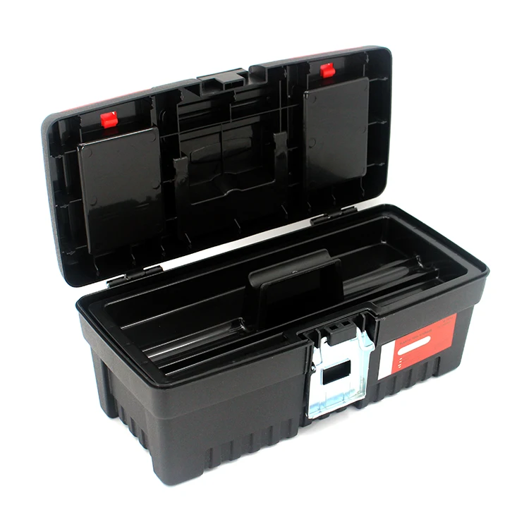 13 16 18 Inch Tool Kit Tool Box Two Layers Seal Box Shockproof Case Plastic Toolbox Portable Suitcase for Tools