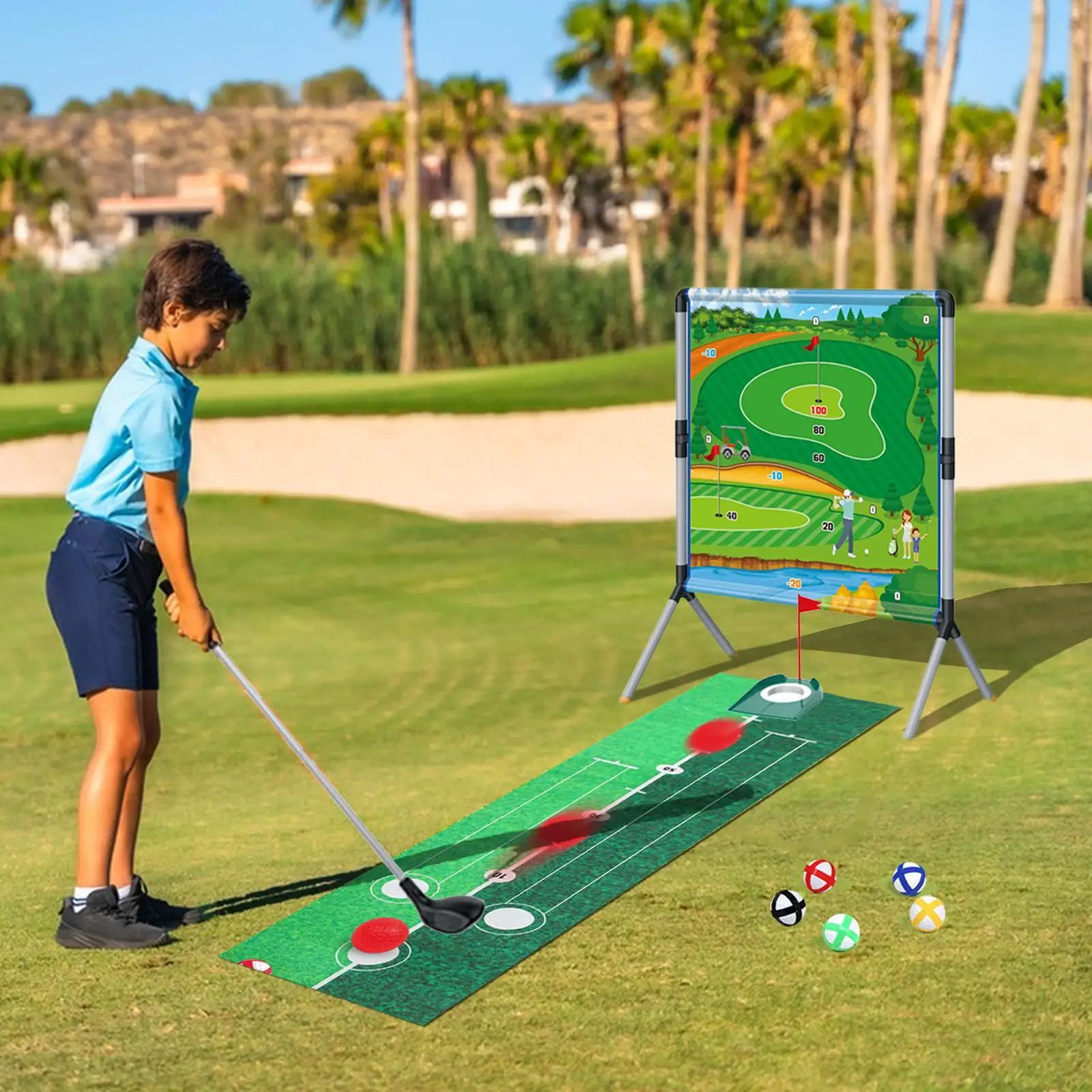 ألعاب الجولف للبالغين في الهواء الطلق، أدوات تدريب تفاعلية بين الوالدين والطفل للرجال والنساء والفتيات والشباب والمراهقين والرياضيين