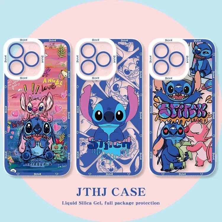 Disney Cartoon Stitch Case For Xiaomi 13T 12T 11T 10T 14 13 12 11 Lite 5G NE POCO F6 X6 Pro X3 NFC X5 X4 GT F3 F4 F5 M6 M5S C65