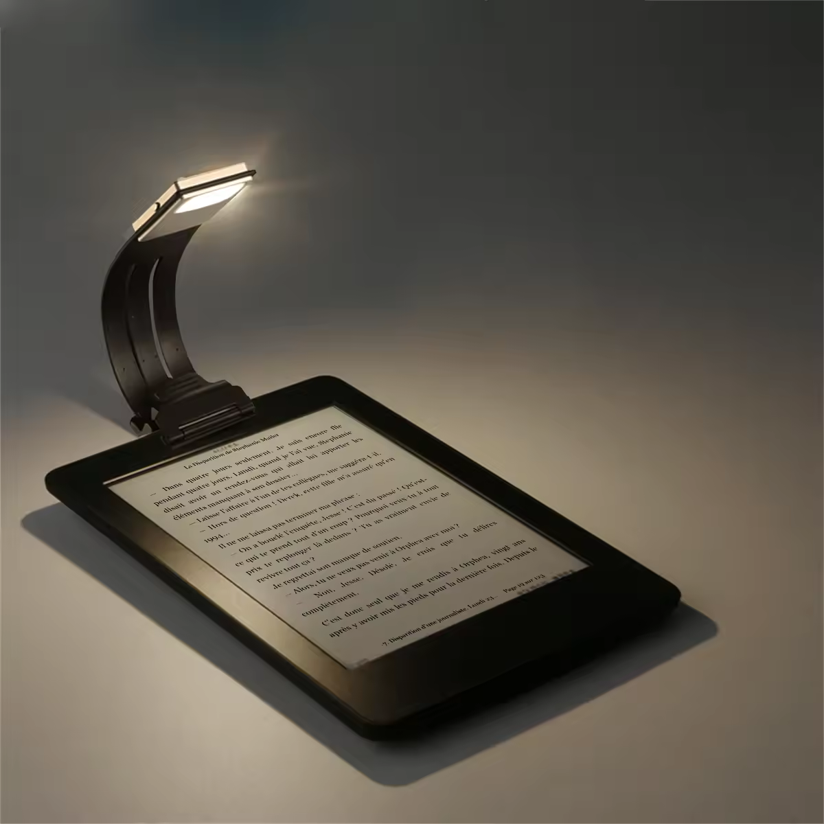 Luz LED portátil para libros de lectura con Clip Flexible desmontable, lámpara recargable por USB, 3 temperaturas de Color para lector de libros electrónicos Kindle