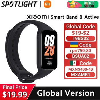 [World Premiere] Global Version Xiaomi Smart Band 8 Active Smartband Blood Oxygen Monitor 1.47'' Screen 14 Days Battery Life