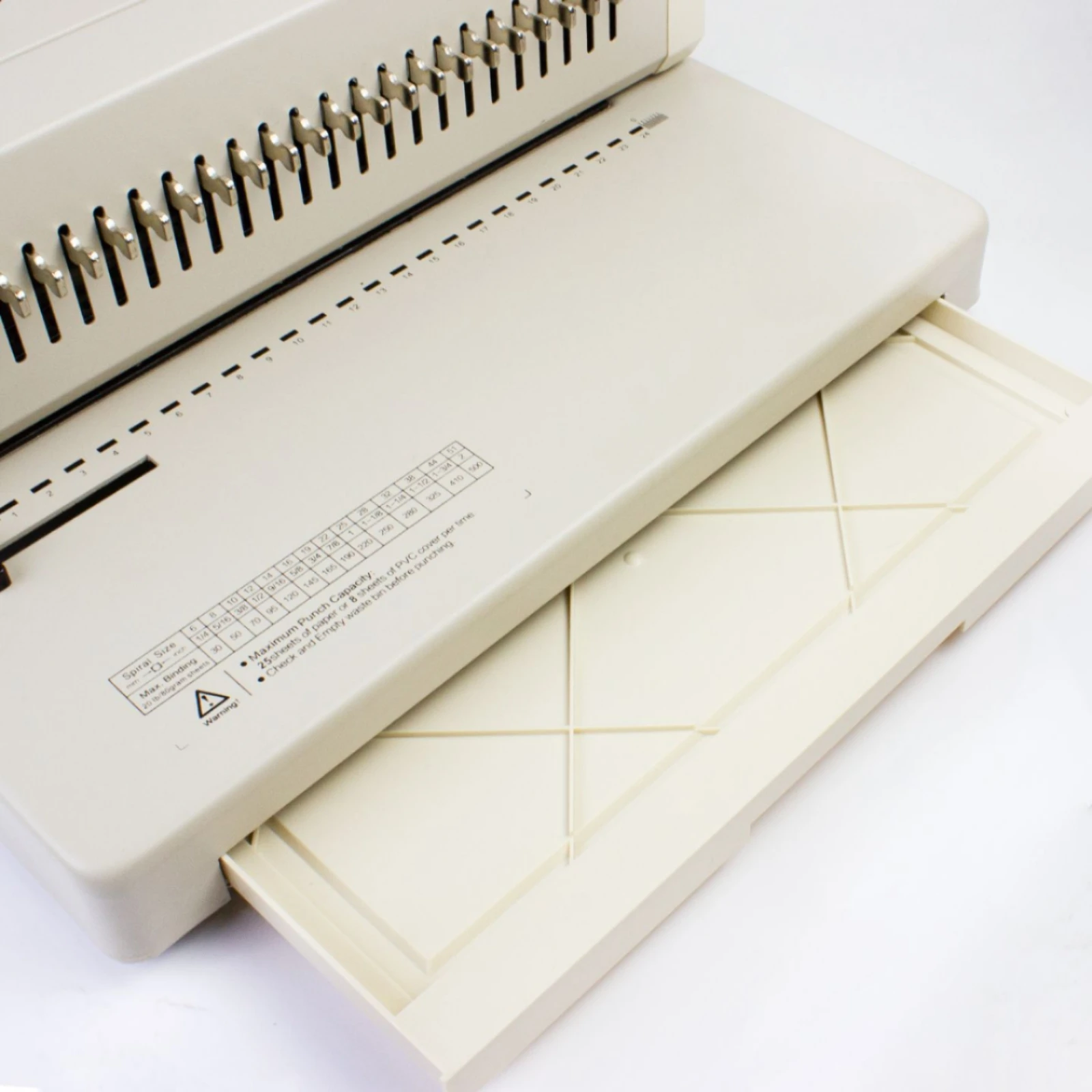 C25A Comb Binding Machine 25-Sheet Capacity Manual Comb Binding Machine Professional Results Time-Saving for Office Workers