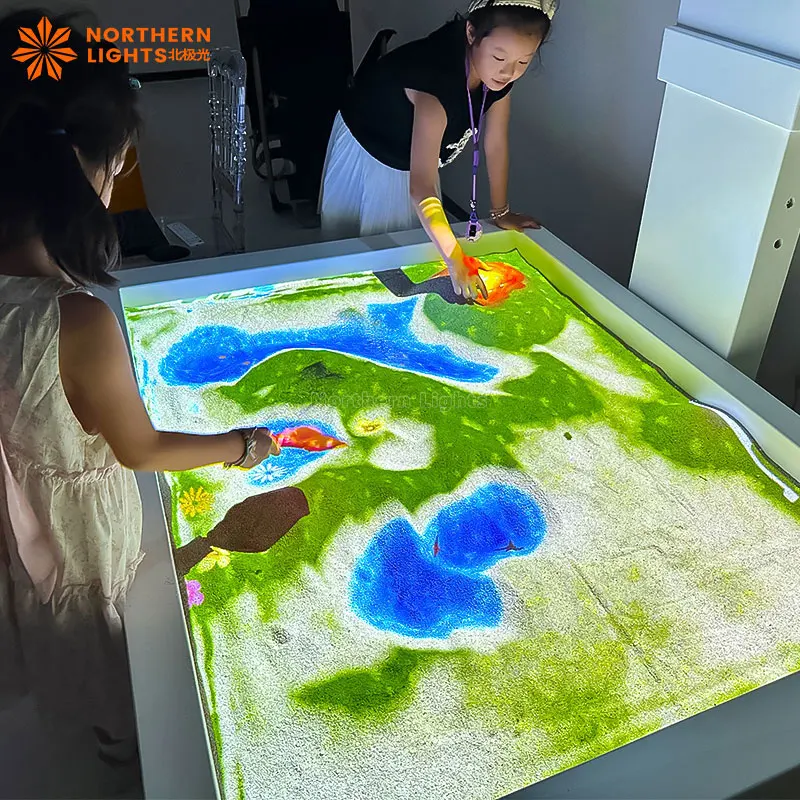 Child Interactive Sandbox Games Projector Amusement Equipment Interactive Sandbox Projection Table
