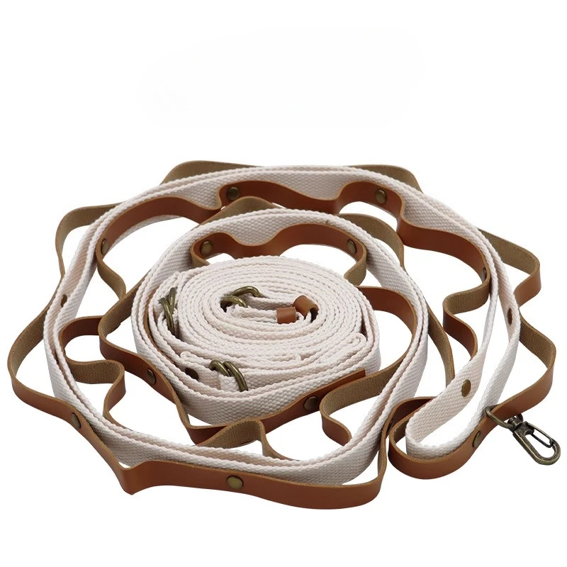 

Веревка для белья для кемпинга на открытом воздухе, дорожные кожаные крючки, кожаные ремни для навеса из искусственной кожи, удлиненные веревки для подвешивания палатки