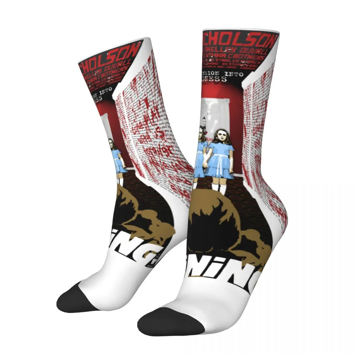 The Shining Grady Twins Socks Men Women Fashion Kubrick Creepy Slasher Socks Novelty Spring Summer Autumn Winter Socks Gift