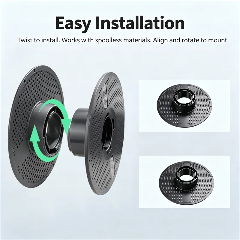 For Bambu Lab 3D Printer High Temperature Material Rack Reusable Spool 1KG Refill Filament Reusable Spool Durable Empty Spool