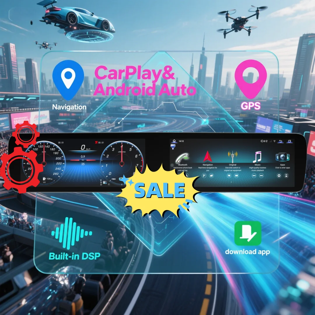 12.3 Inch Carplay For Mercedes-Benz S63  W222 2014-2017 Android Multimedia Player Radio Auto LHD RHD Car GPS Navigation DSP
