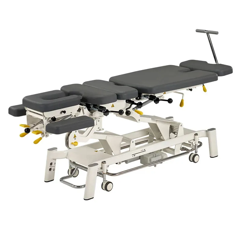 Fairworth380 5-Section Electric Chiropractic Treatment Table Lumbar Vertical & Lateral Flexion Chiropractic Bed for Therapeutic