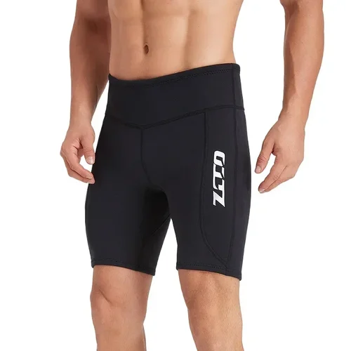 Aleefa Trajes de neopreno de 2 mm para hombre, pantalones cortos, pantalones cortos de buceo para protección contra sarpullidos, surf, snorkel, natación, surf, maletero