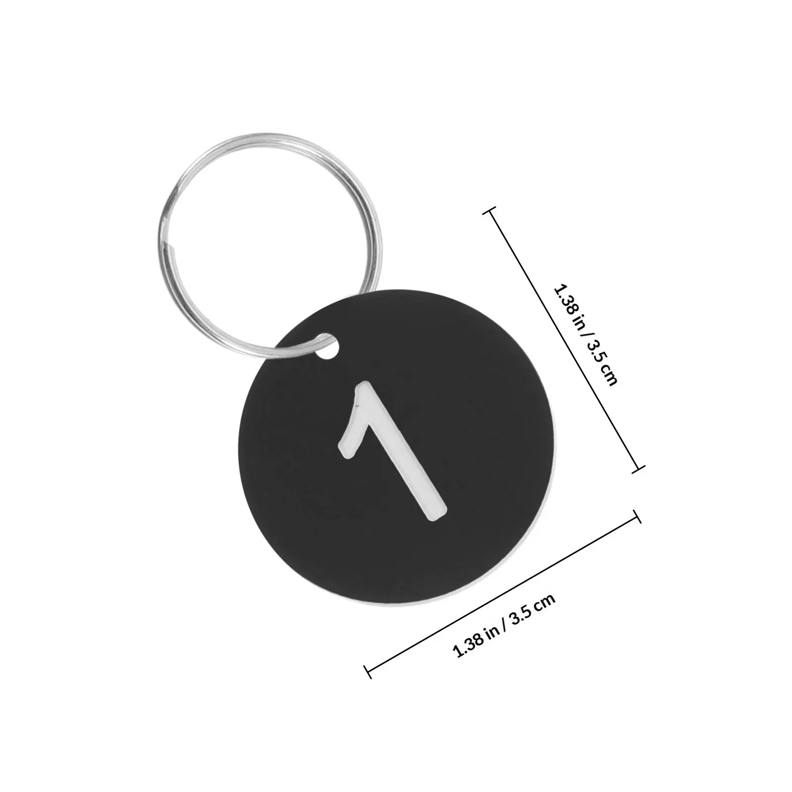 100Pcs Plastic Number Labels Circular Number Key Tags Numbered Discs Organizer Keychain Tags for Locker Keys Equipment