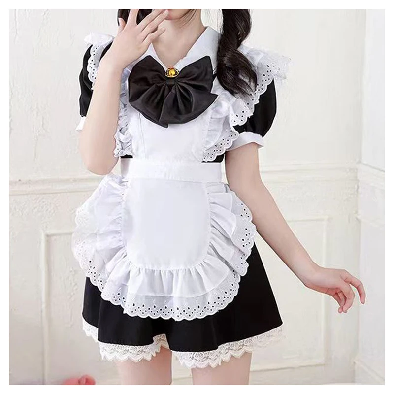 Apron Lolita Versatile New Maid Kitchen Lolita Cosplay Chinese Style Pure Desire Style Academy Style  cosplay anime