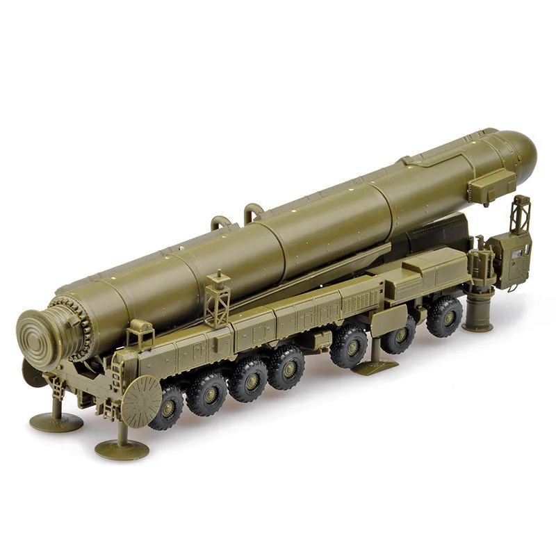 1/72 Russia RT-2PM Intercontinental Missile Launch Vehicle 4D Plastic Assembly Puzzle Military Model Kit Educational Toy for Boy