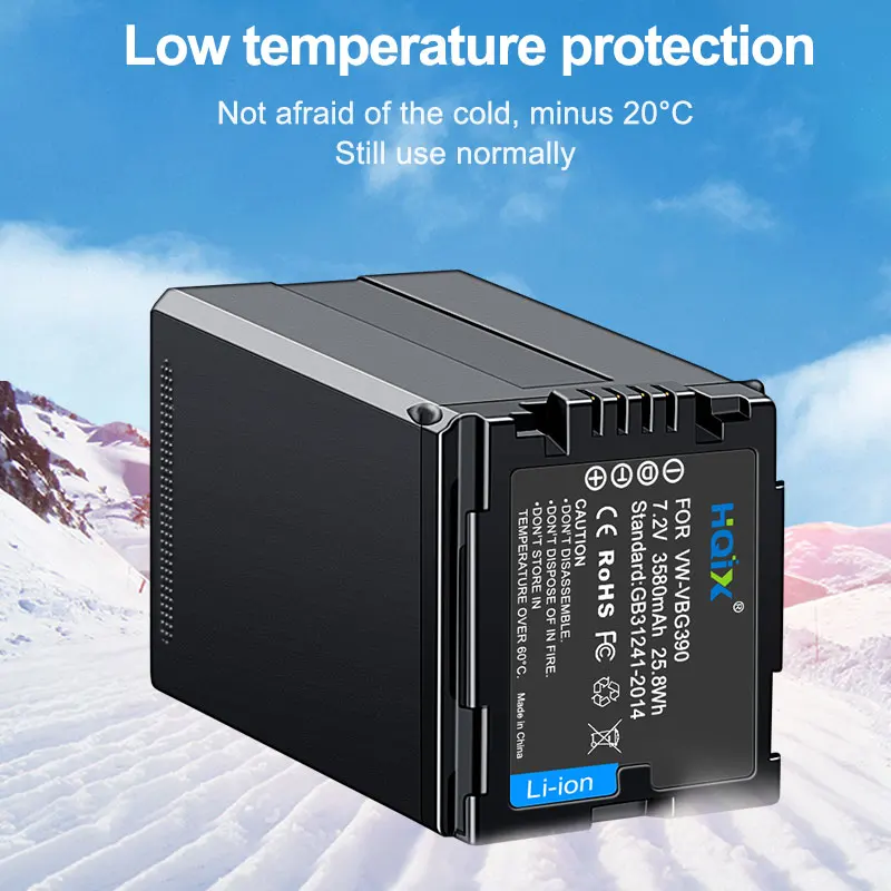 HQIX for Panasonic HDC-SD100 DX1 HS20 HS300 SD10 SD1PP VDR-D50 SDR-H48 H41 PV-GS83 GS90 GS583  Camera VW-VBG390 Charger Battery