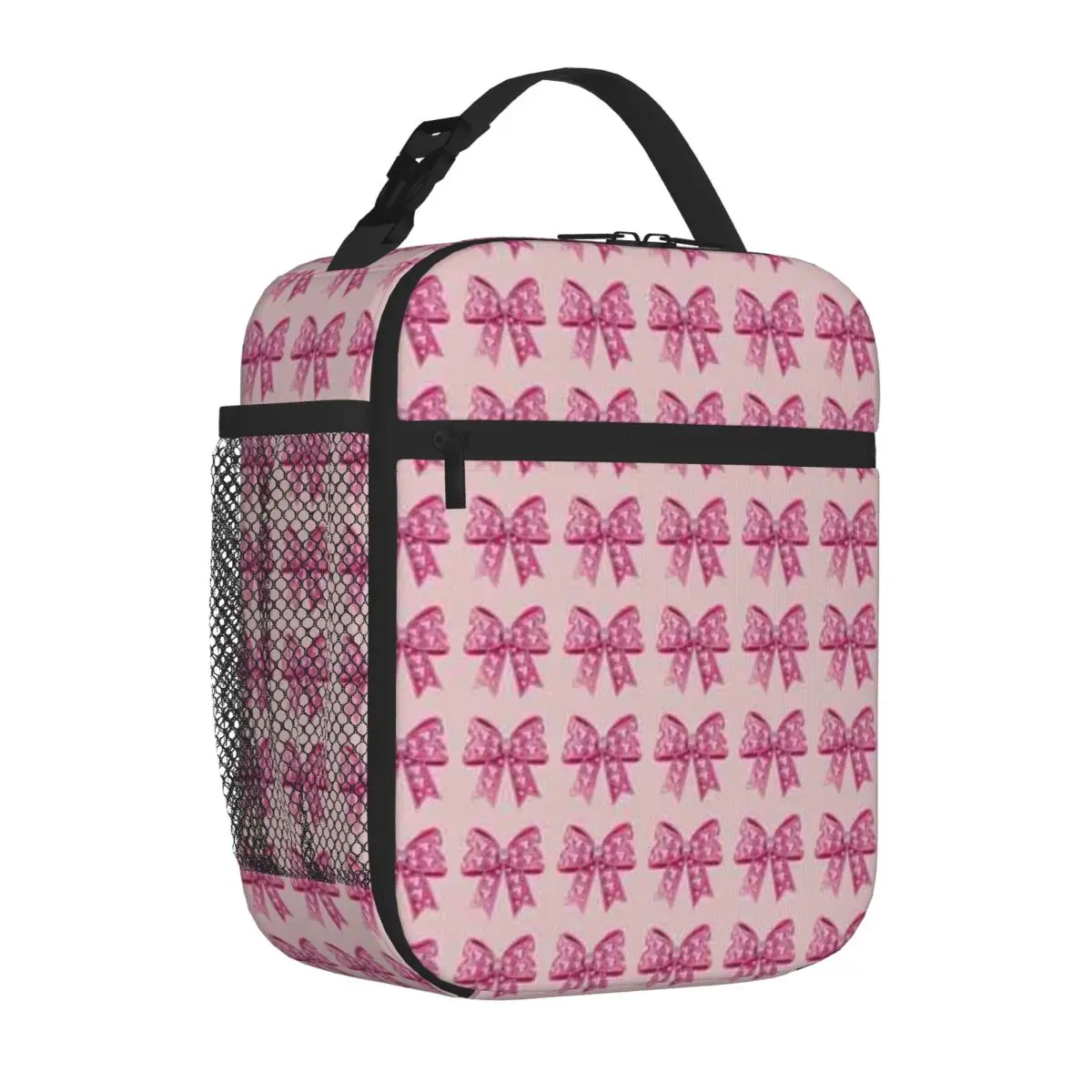 Bestselling Pretty Fancy Pink Bow Soft Touch Lunch Tote Daily Snack Storage Work Lunch Bag