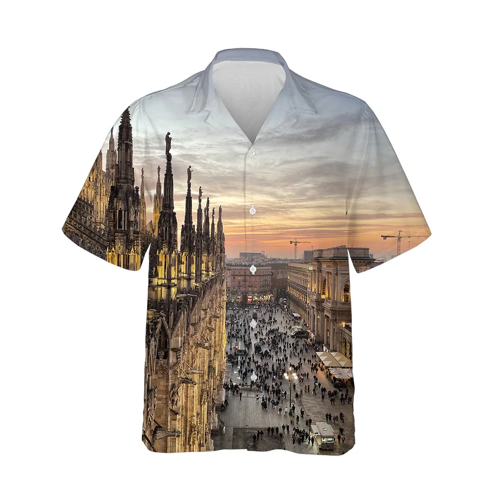 

Jumeast 3D Printing Fashion Men Women Hawaiian Social Shirts Streetwear Summer Gothic Short Sleeve Shirts Oversized Clothing