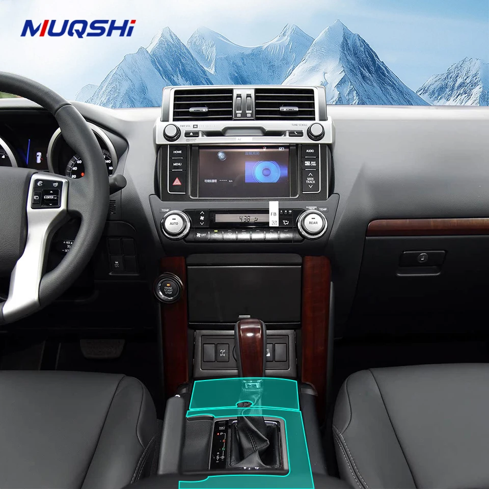 

Защитная пленка для салона автомобиля для Toyota Prado 2011-2017 2,7 л 3,5 л 4,0 л, наклейка из ТПУ с защитой от царапин, декоративная пленка, матовая