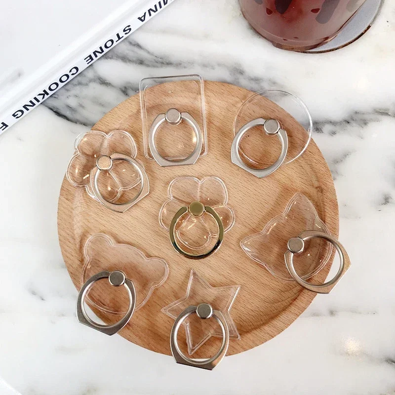 High Quality Clear Universal Phone Ring Holder Socket Smartphone Support Phone Grip Car Phone Holder