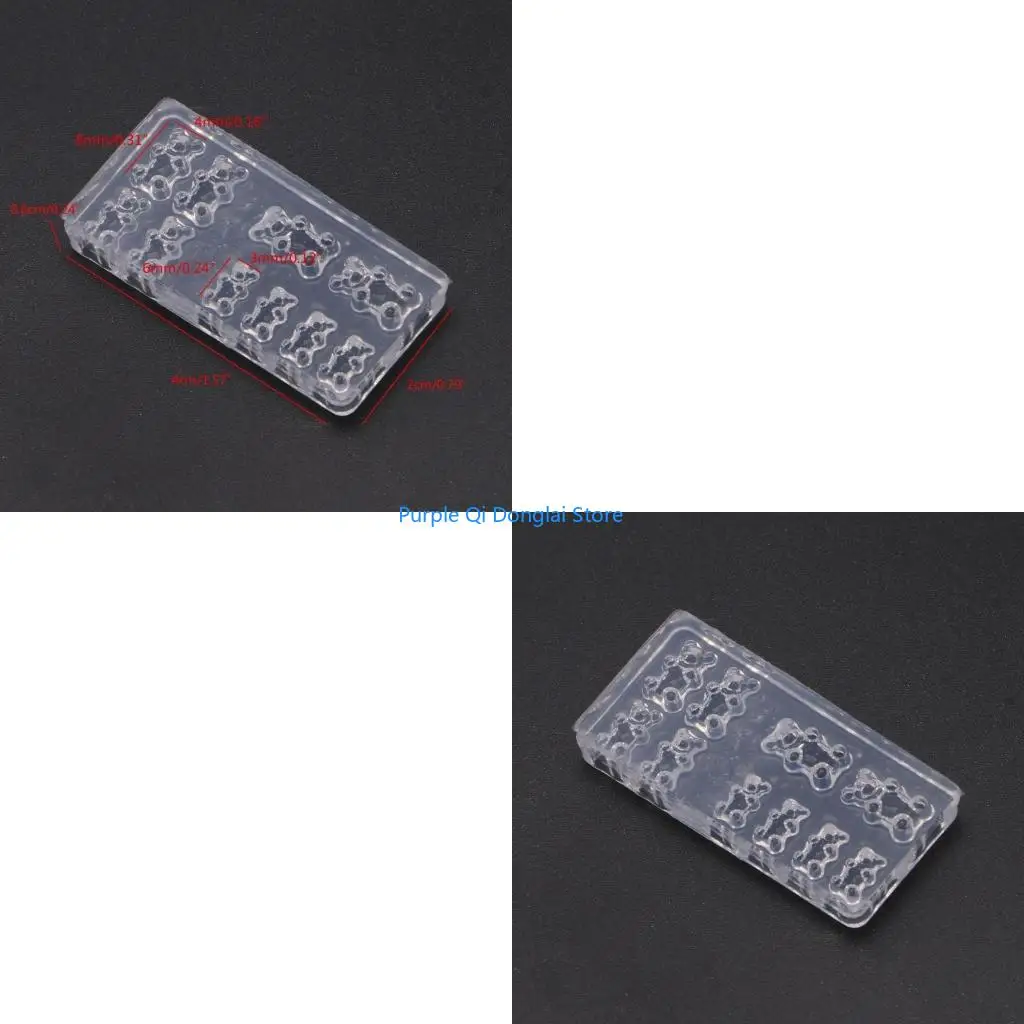 L21E 3D Mini Bear Silicone Mold Art Carving Mold Suitable for Diy Art Decoration Supplies Template Tool