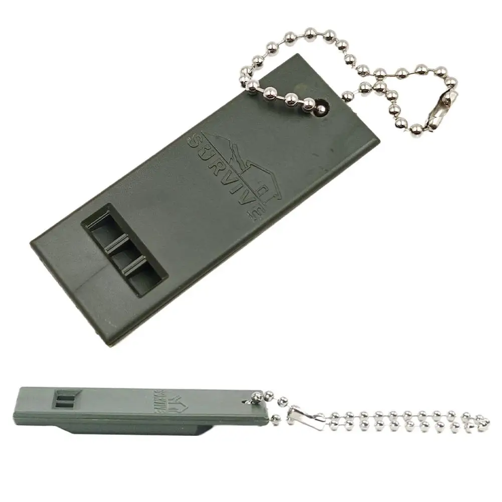High Decibel Survival Whistle Key Ring High-Frequency Portable Loud Sound for Outdoor Hiking Camping Rescue Tool