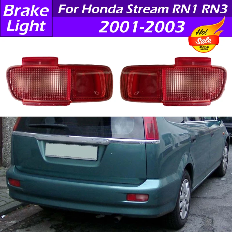 For Honda Stream RN1 RN3 2001 2002 2003 Car Rear Bumper Reflector Light Brake Lamp Warning Reverse Brake Light Rear Fog Light