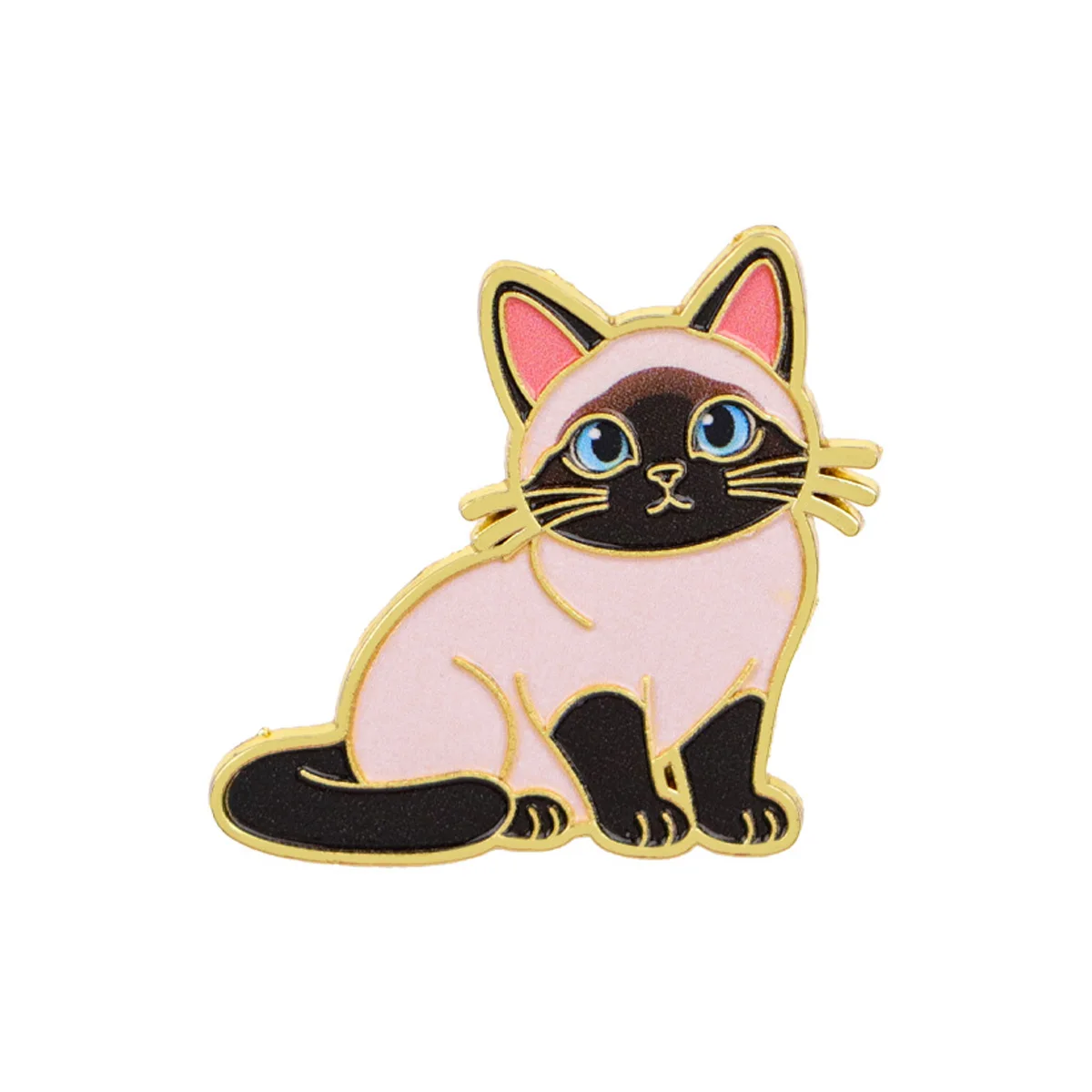 Purple Stripe Cat Enamel Pin Cartoon Animal Badges on Backpack Women's Brooches Hat Lapel Pins Cosplay Accessories Gifts
