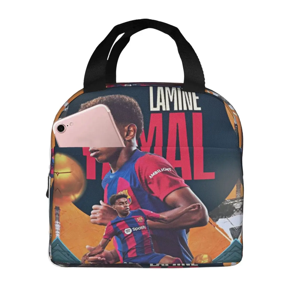 Insulated Lunch Bags Lamine Y-Yamal Product Football Star Food Box New Cooler Thermal Lunch Box For School