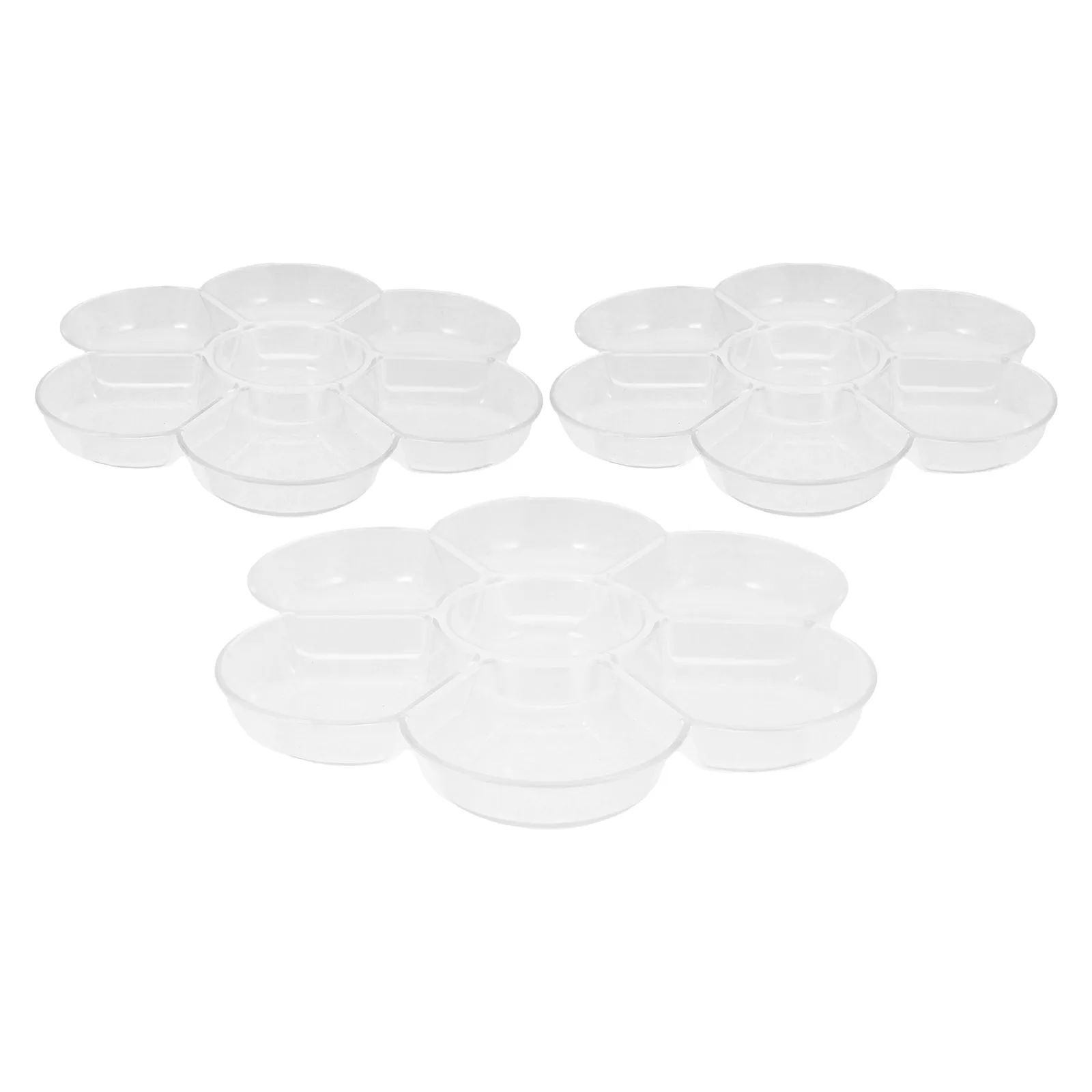 

3 Pcs Transparent Palette Art Student Necessity Thicken Clear Paint Color Mixing Tray