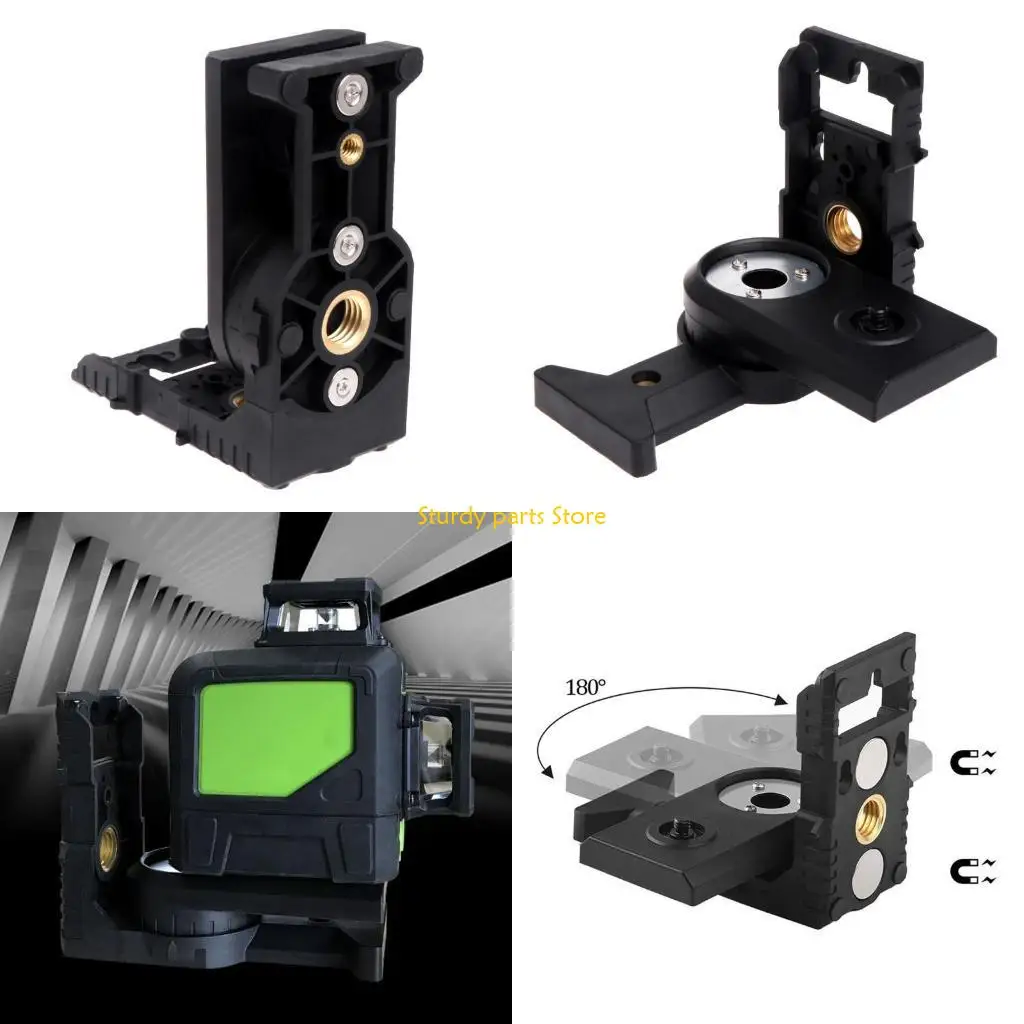 

97QC Универсальный регулируемый магнитный кронштейн 1/4–5/8 дюйма, L-образный адаптер для штатива, лазерный уровень