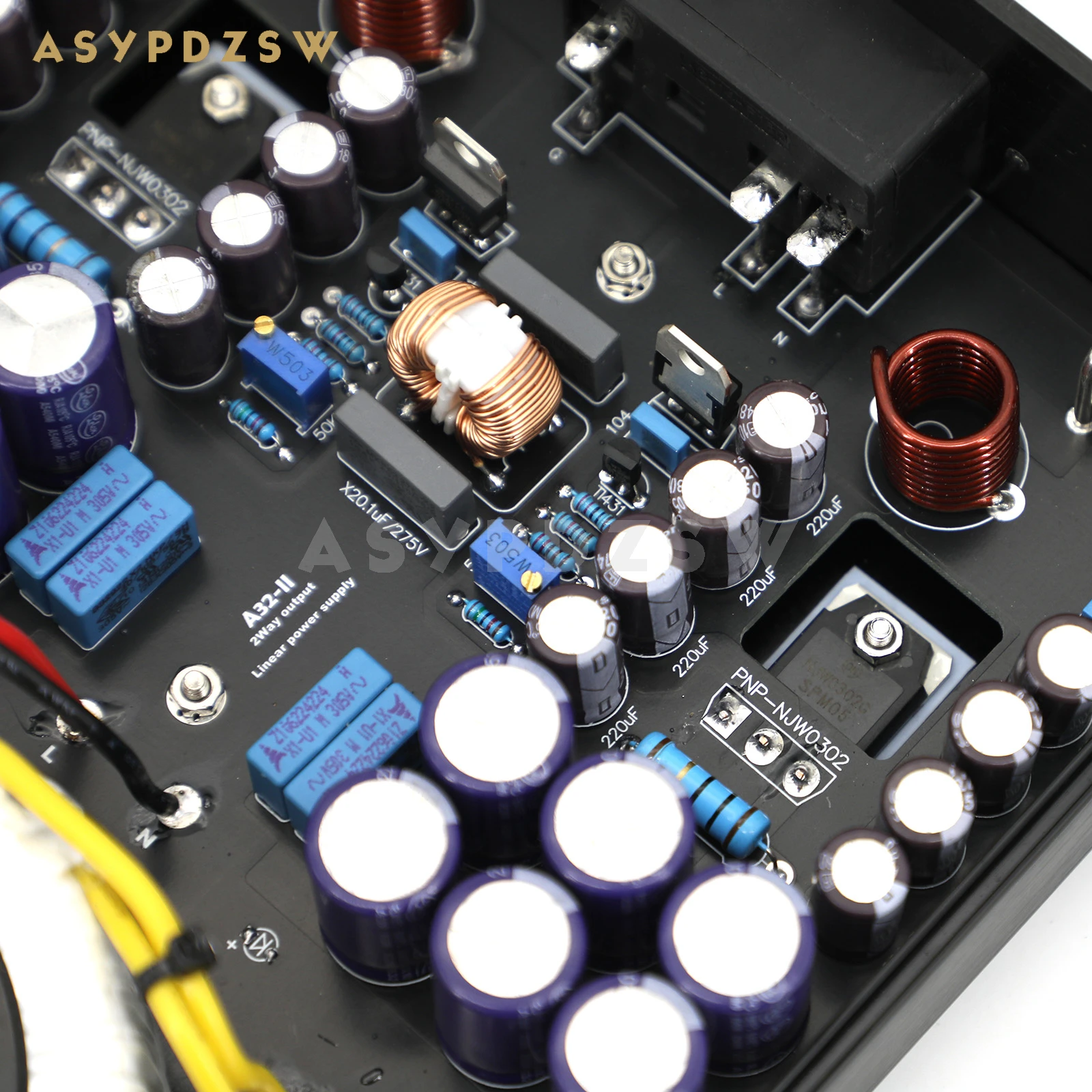 リニア電源,超低ノイズ,A32-II/50w,hifi,5v,9v,12v,15v,18v,19v,24vタップ