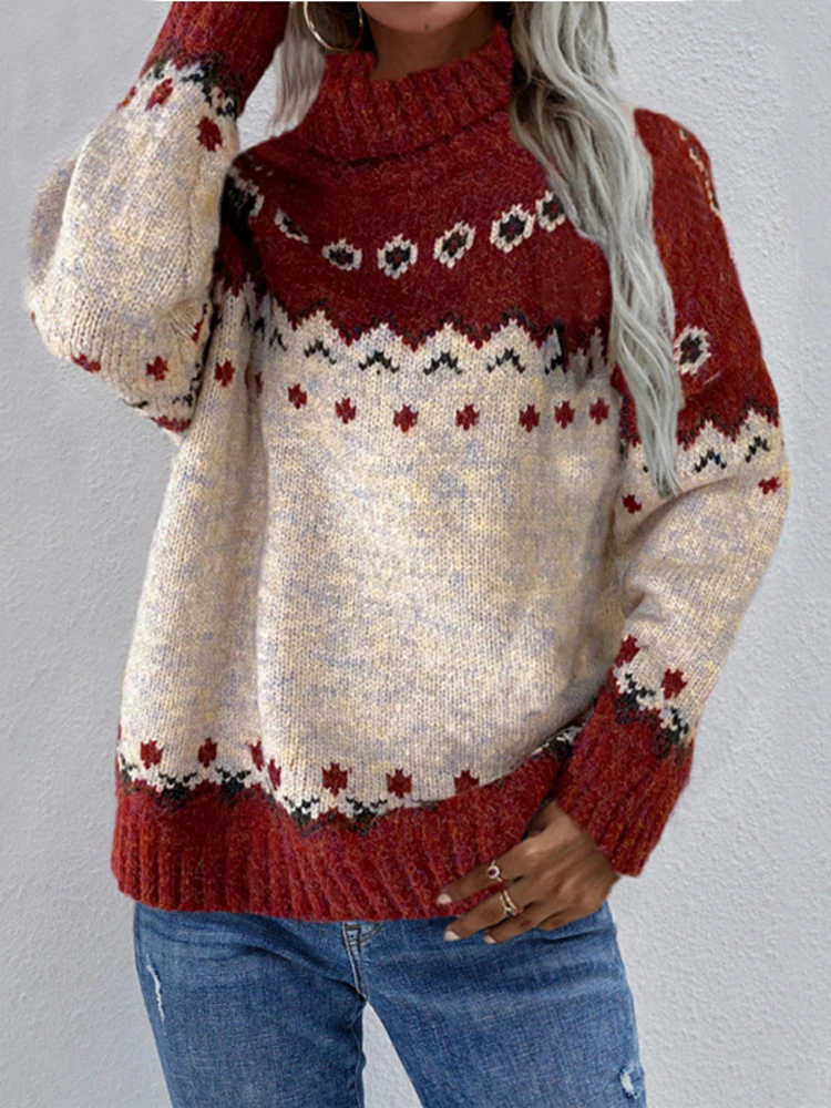 

New Winter Fashion Woman's Sweater,Pullover Sweaters,Long Sleeve Sweaters,Casual Sweaters,Turtleneck Sweaters,Colorful Tops