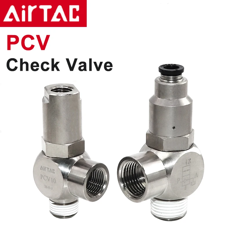 

Airtac PCV - 06 08 10 15 Pilot No-return Valve Original Genuine Series Quick Plug Induction Check Valve With Lock One-way Valve